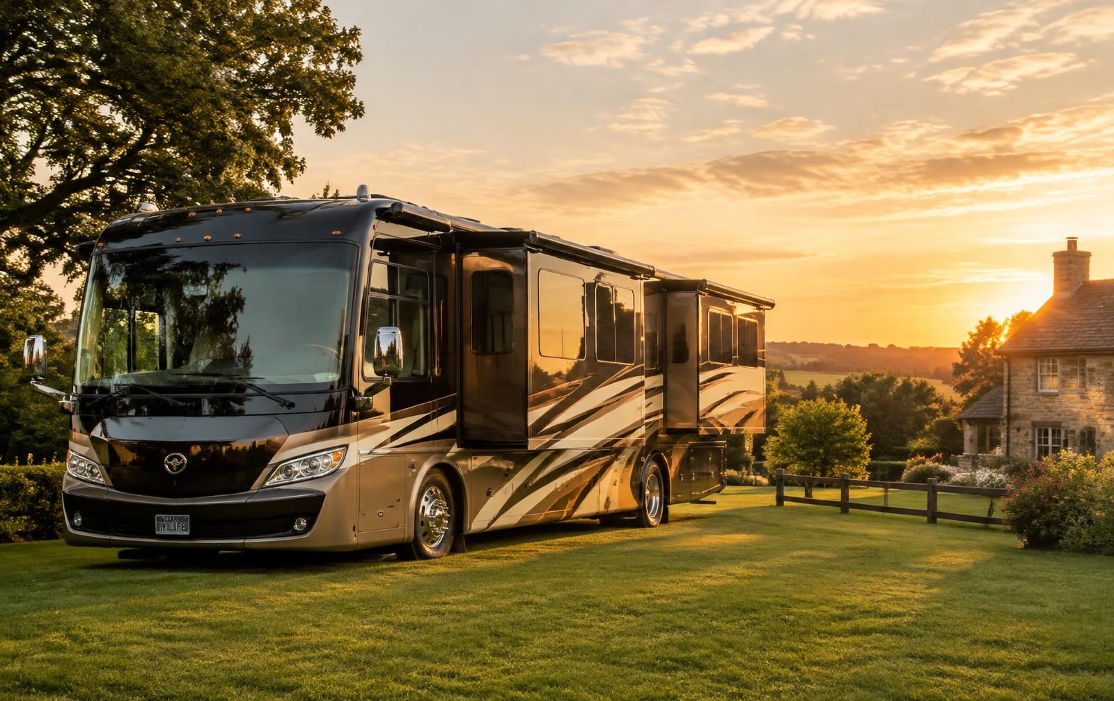 Illustrative luxury American motorhome